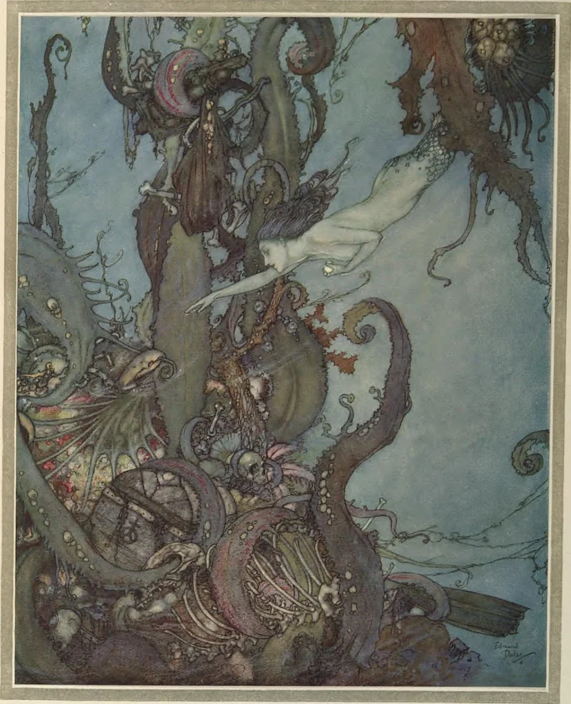 An illustration from Stories from Hans Andersen, 1911, leaf 197