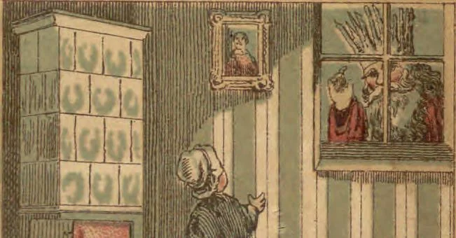 An illustration from King Winter, 1859, leaf 7