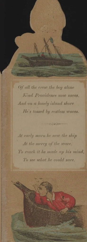 An illustration from Robinson Crusoe, 1864, leaf 5