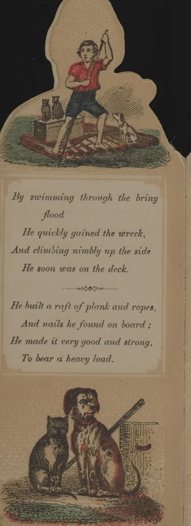 An illustration from Robinson Crusoe, 1864, leaf 6