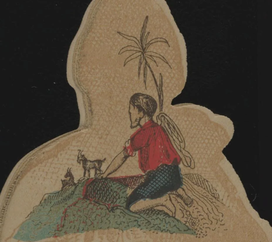 An illustration from Robinson Crusoe, 1864, leaf 8