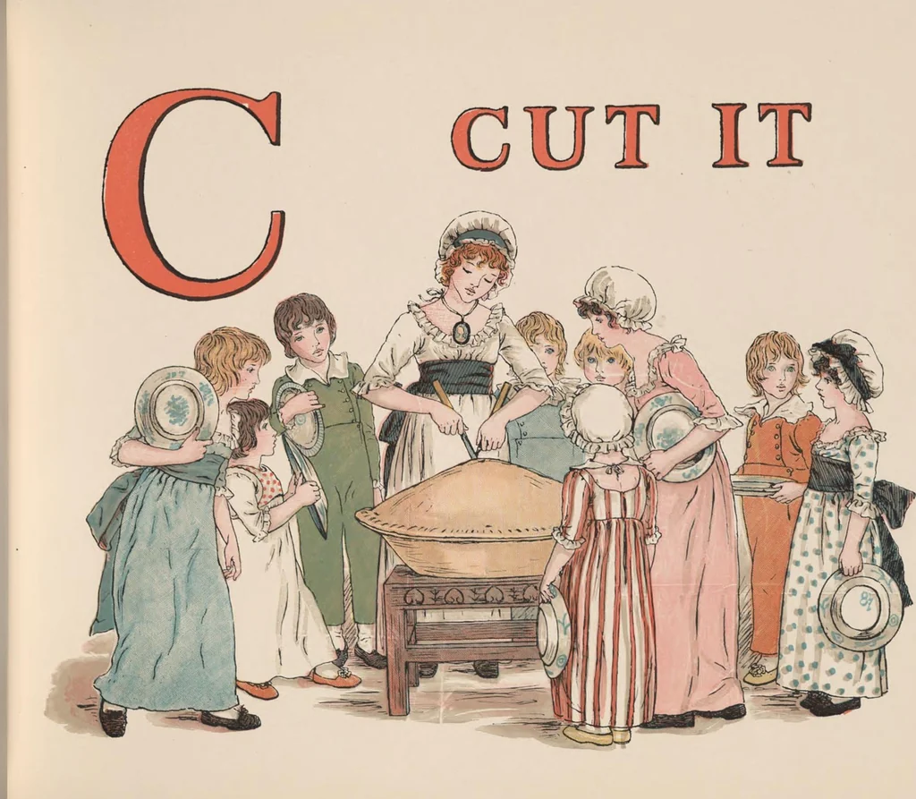 An illustration from A apple pie, 1900, leaf 13