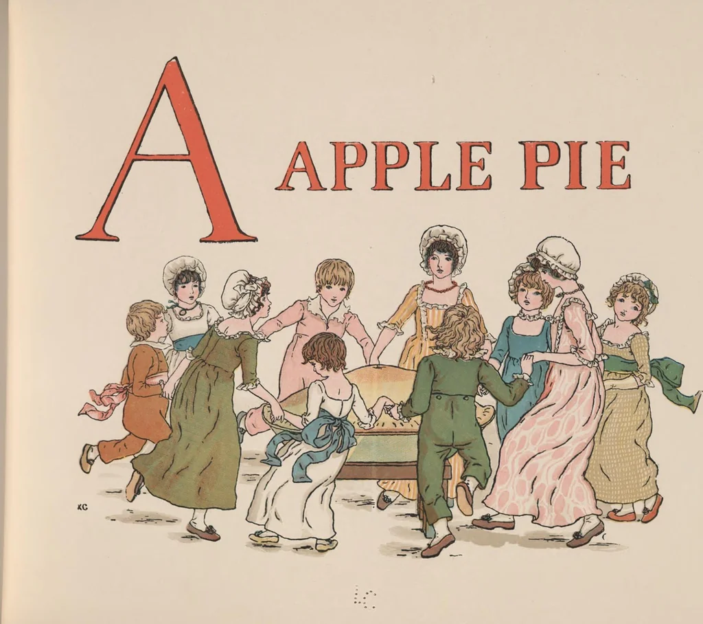 An illustration from A apple pie, 1900, leaf 9