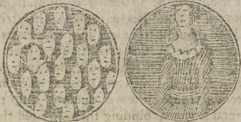 An illustration from Hocus pocus, or The whole art of legerdemain, in perfection : by which the meanest capacity may perform the whole without the help of a teacher : together with the use of all the instruments belonging thereto : to which is now added abundance of new and rare inventions, 1795, leaf 110