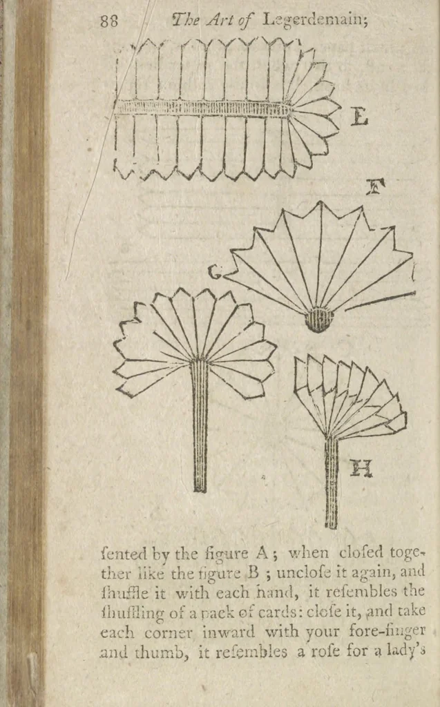 An illustration from Hocus pocus, or The whole art of legerdemain, in perfection : by which the meanest capacity may perform the whole without the help of a teacher : together with the use of all the instruments belonging thereto : to which is now added abundance of new and rare inventions, 1795, leaf 94