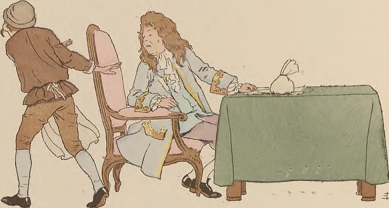 An illustration from Fables choisies pour les enfants et illustrées par B. de Monvel, 1888, leaf 26