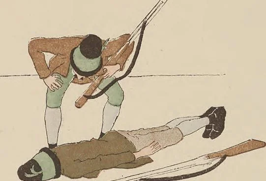 An illustration from Fables choisies pour les enfants et illustrées par B. de Monvel, 1888, leaf 43