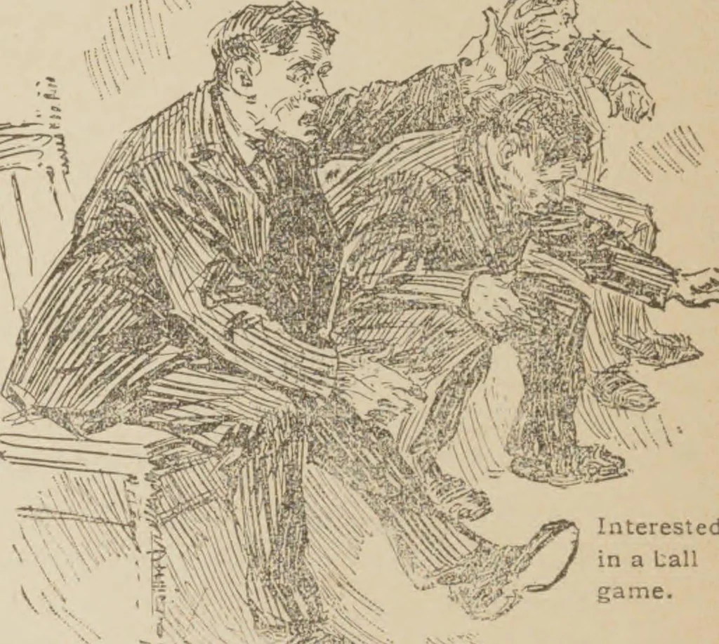 An illustration from Prof. L.A. Harraden's complete mail course of twenty illustrated lessons in hypnotism, 1899, leaf 15