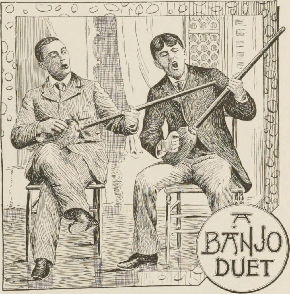 An illustration from Prof. L.A. Harraden's complete mail course of twenty illustrated lessons in hypnotism, 1899, leaf 22
