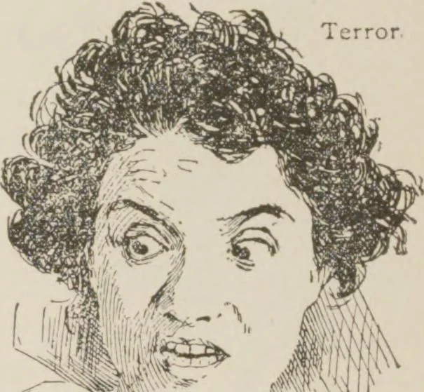 An illustration from Prof. L.A. Harraden's complete mail course of twenty illustrated lessons in hypnotism, 1899, leaf 25