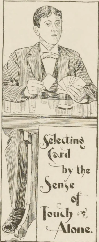 An illustration from Prof. L.A. Harraden's complete mail course of twenty illustrated lessons in hypnotism, 1899, leaf 32