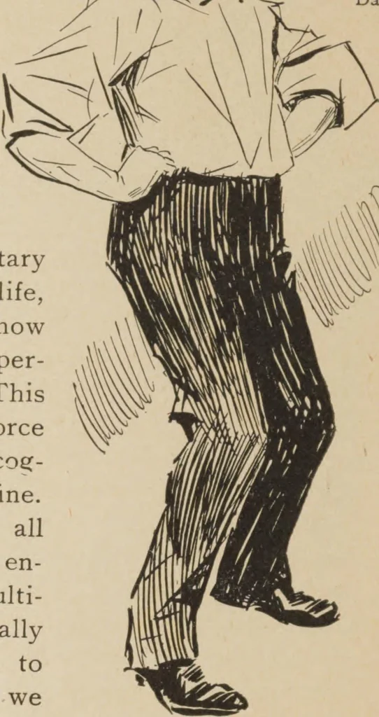 An illustration from Prof. L.A. Harraden's complete mail course of twenty illustrated lessons in hypnotism, 1899, leaf 41