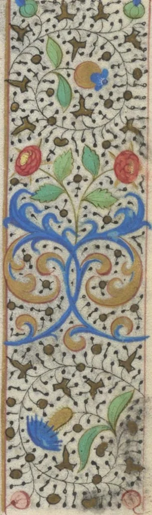 An illustration from [Book of hours], 1400, leaf 10