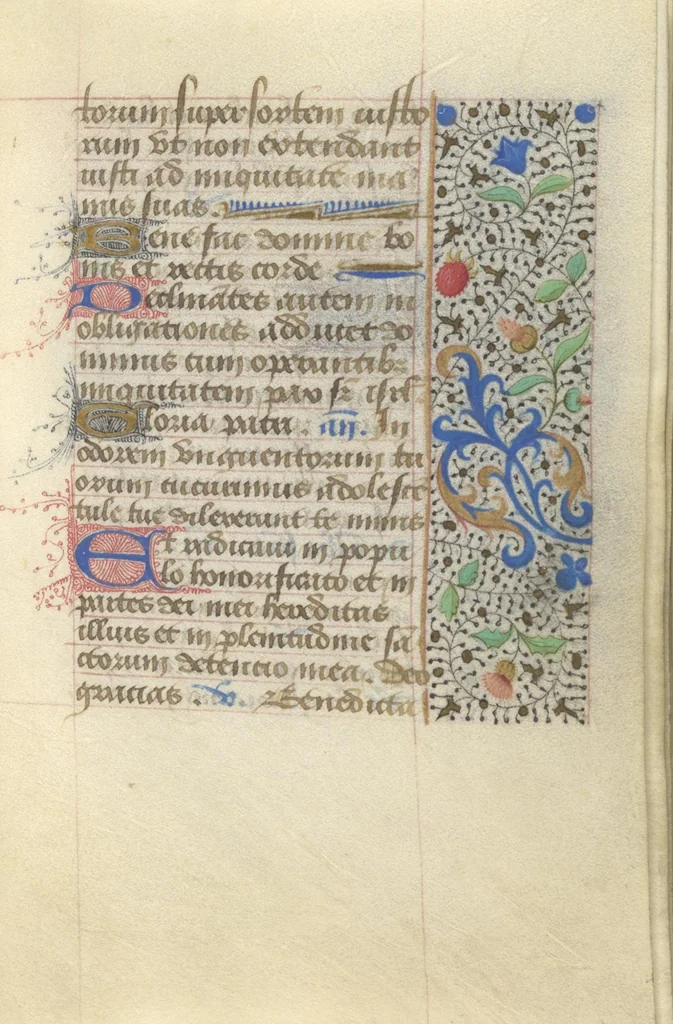 An illustration from [Book of hours], 1400, leaf 110