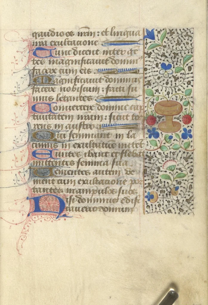 An illustration from [Book of hours], 1400, leaf 116