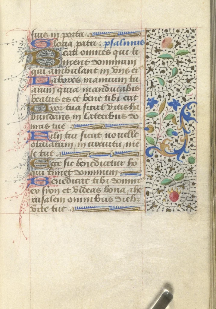 An illustration from [Book of hours], 1400, leaf 118