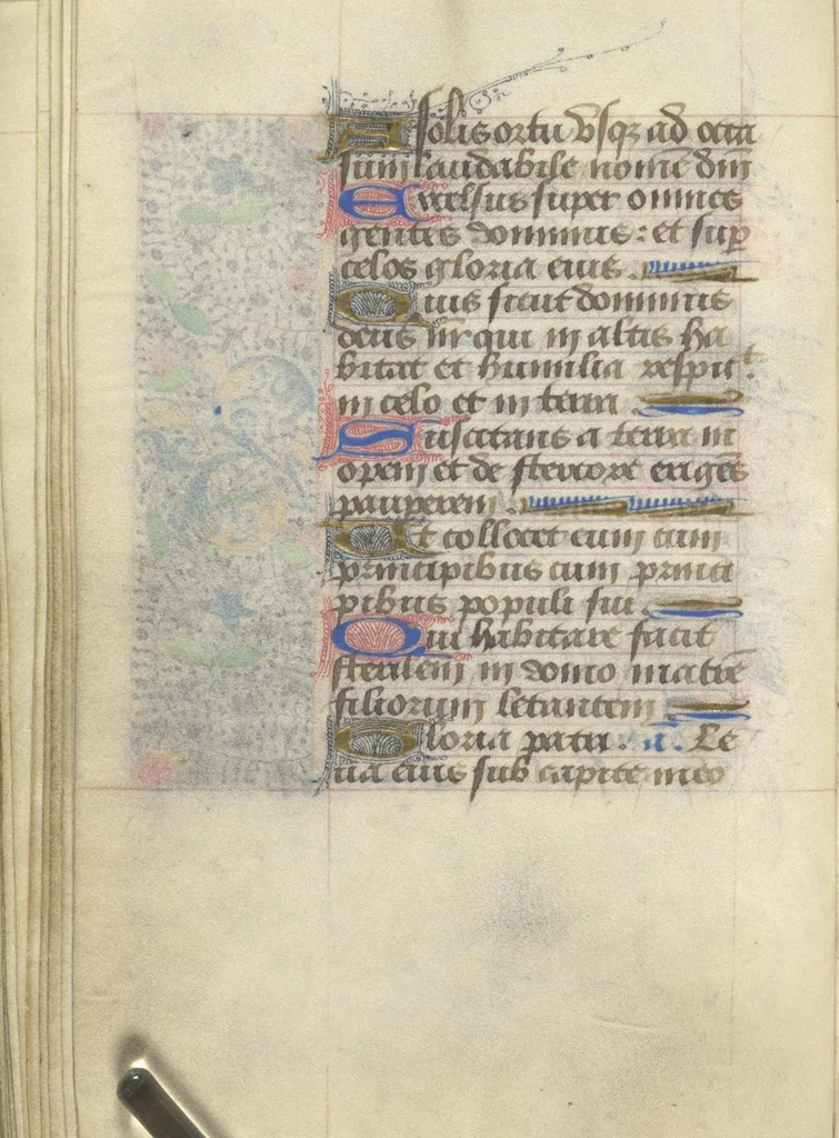 An illustration from [Book of hours], 1400, leaf 125