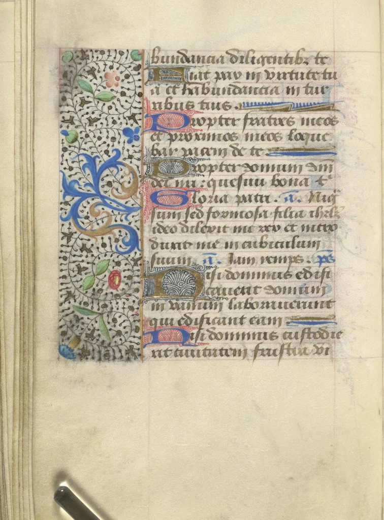 An illustration from [Book of hours], 1400, leaf 127