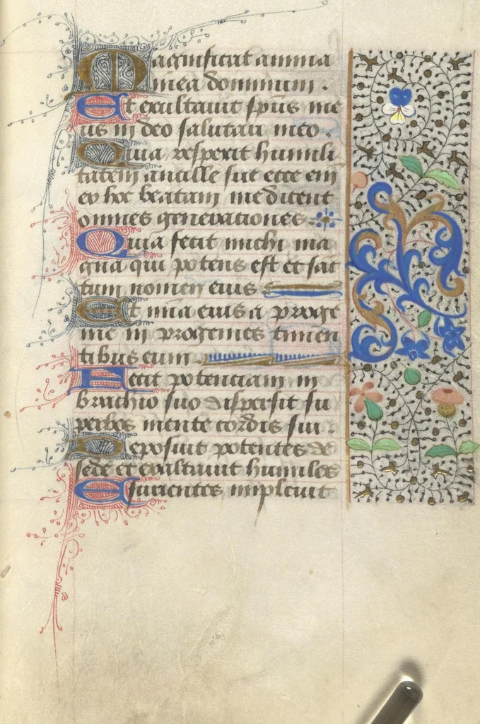 An illustration from [Book of hours], 1400, leaf 132