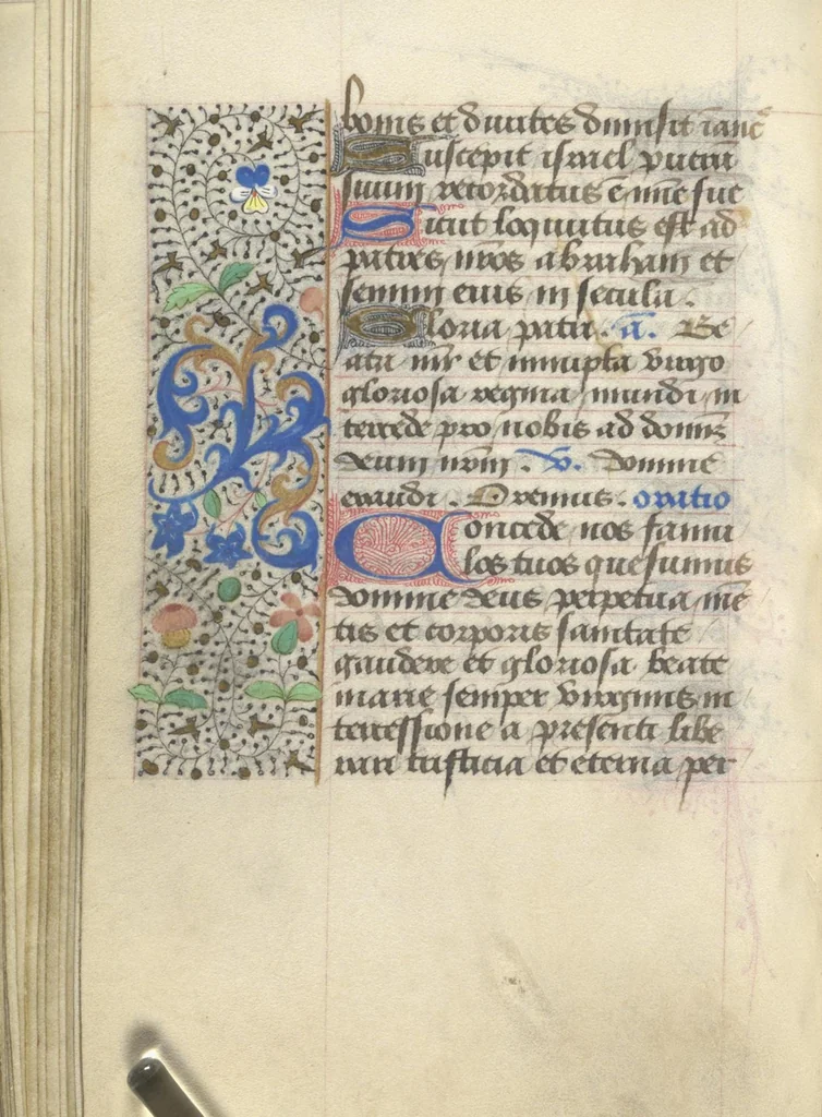 An illustration from [Book of hours], 1400, leaf 133