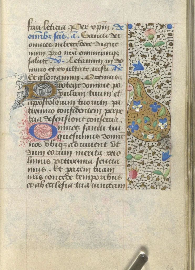 An illustration from [Book of hours], 1400, leaf 134