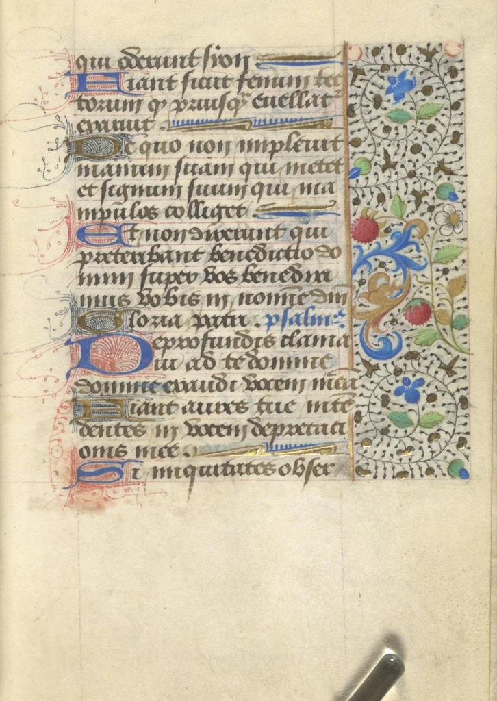 An illustration from [Book of hours], 1400, leaf 138