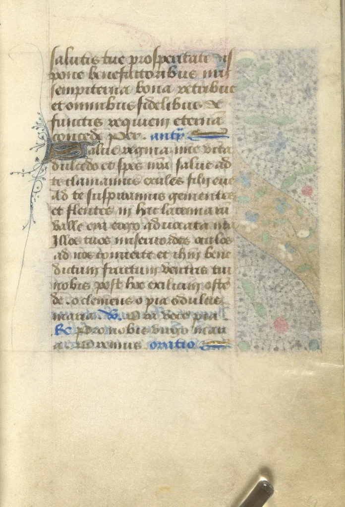 An illustration from [Book of hours], 1400, leaf 144