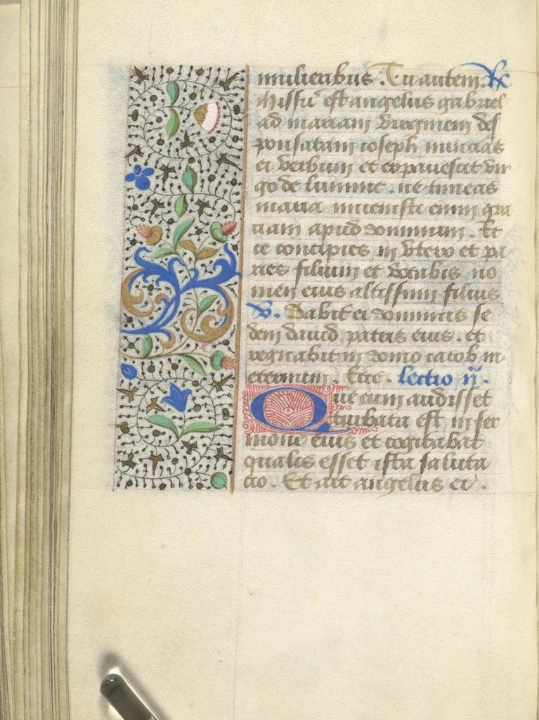 An illustration from [Book of hours], 1400, leaf 149