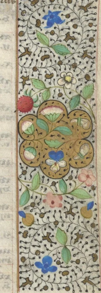 An illustration from [Book of hours], 1400, leaf 16