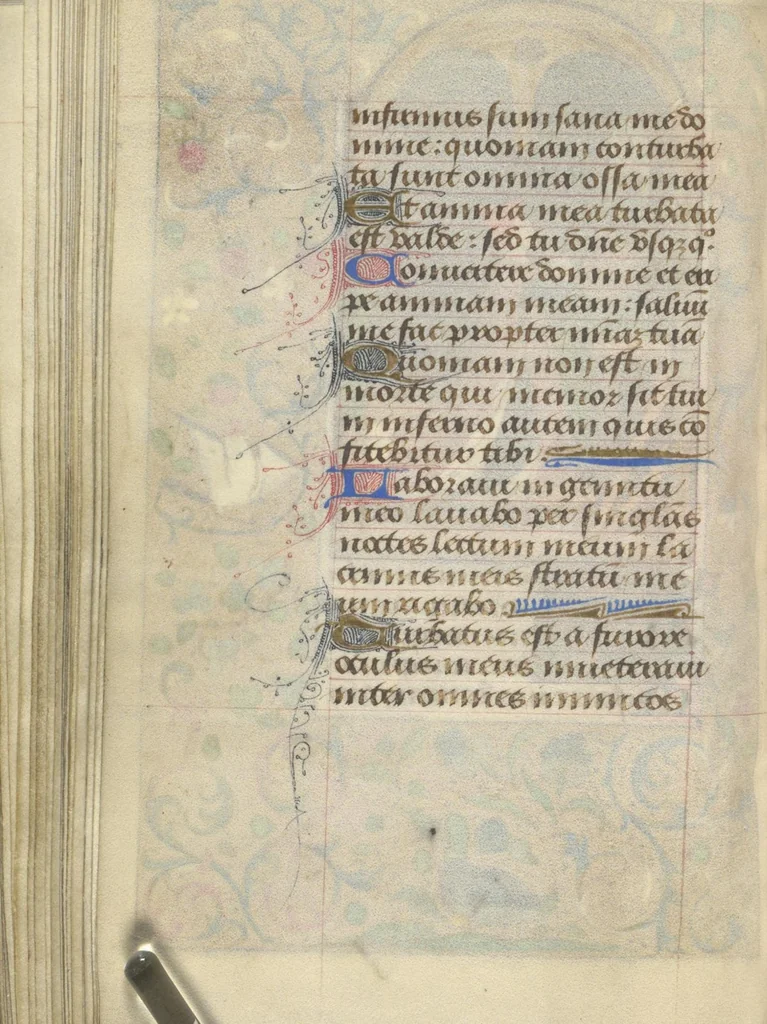An illustration from [Book of hours], 1400, leaf 161