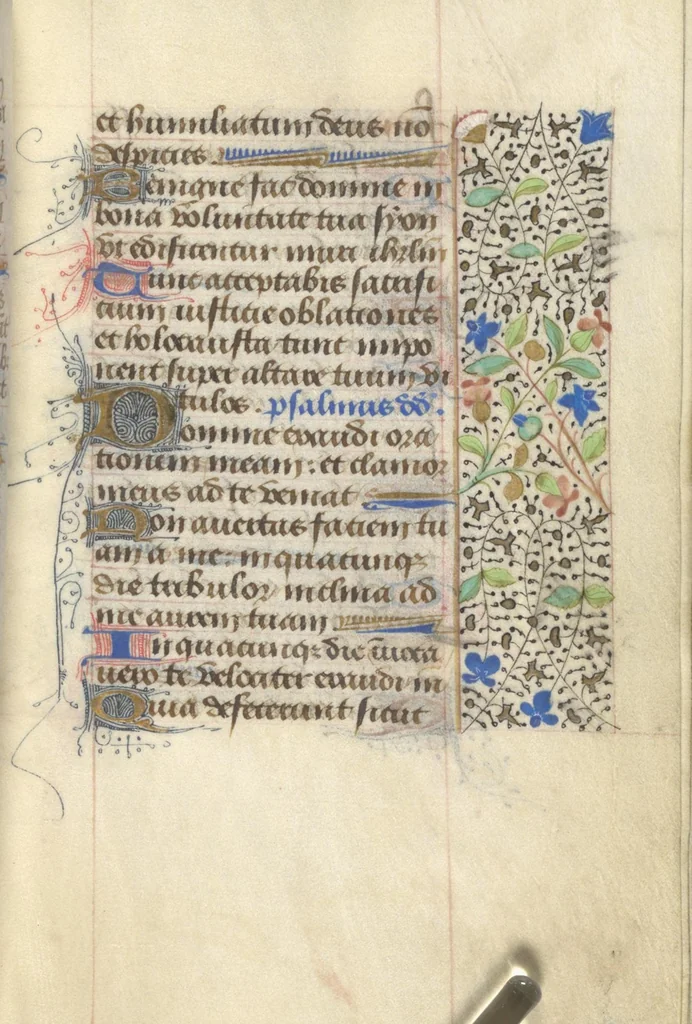 An illustration from [Book of hours], 1400, leaf 172