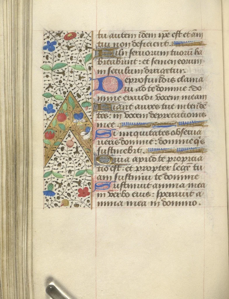 An illustration from [Book of hours], 1400, leaf 177
