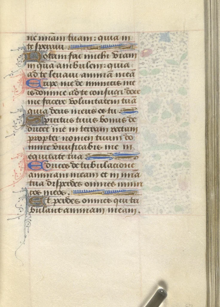 An illustration from [Book of hours], 1400, leaf 180
