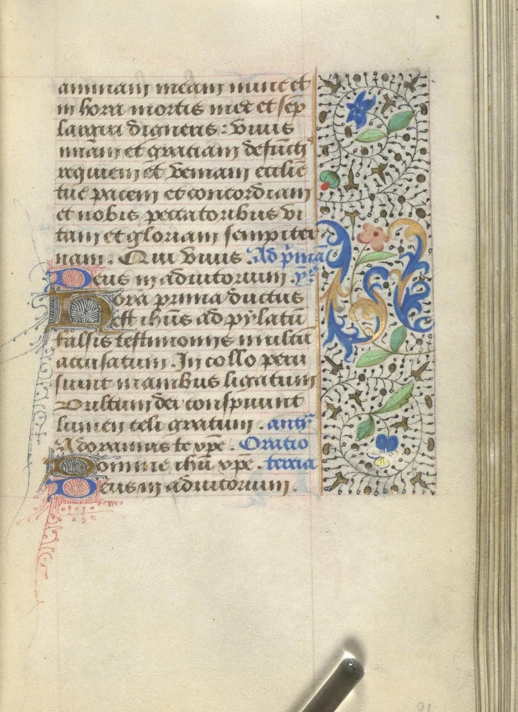 An illustration from [Book of hours], 1400, leaf 188