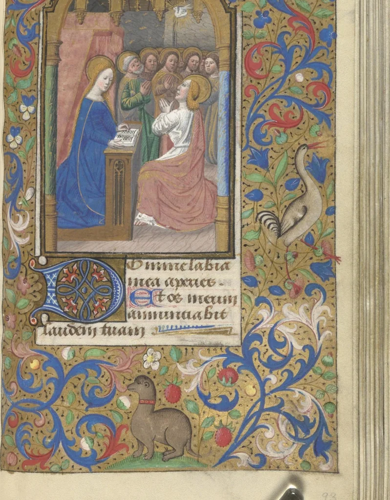 An illustration from [Book of hours], 1400, leaf 192