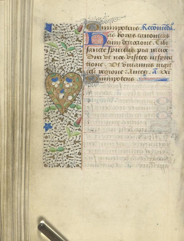 An illustration from [Book of hours], 1400, leaf 197