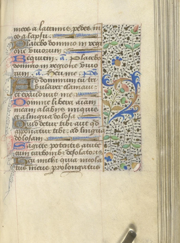 An illustration from [Book of hours], 1400, leaf 200
