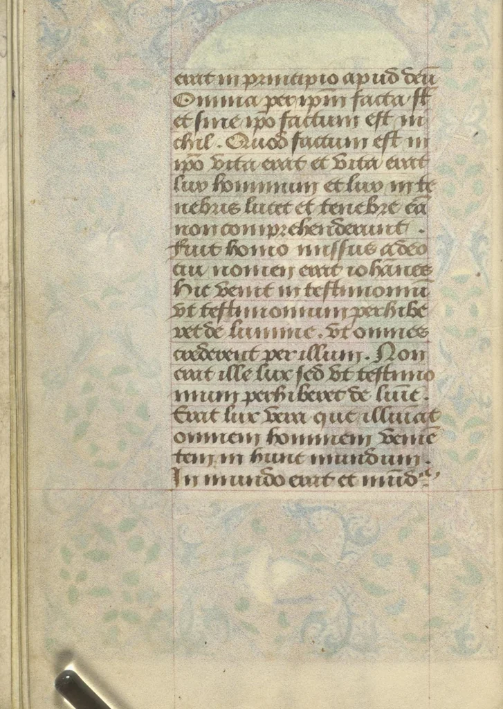 An illustration from [Book of hours], 1400, leaf 21