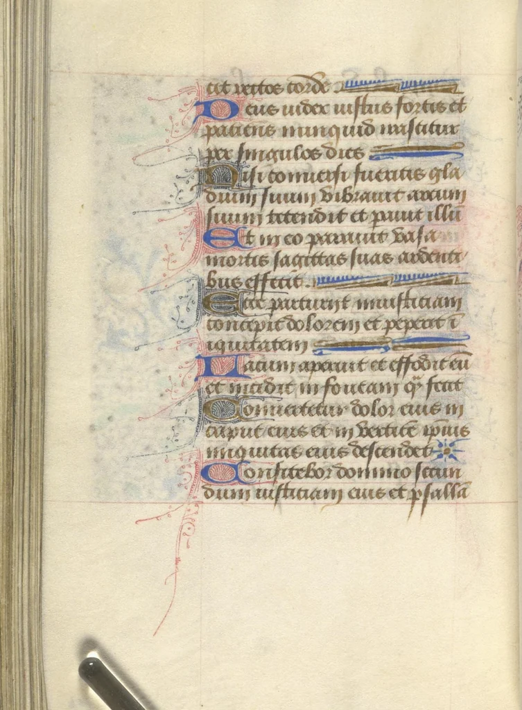 An illustration from [Book of hours], 1400, leaf 219
