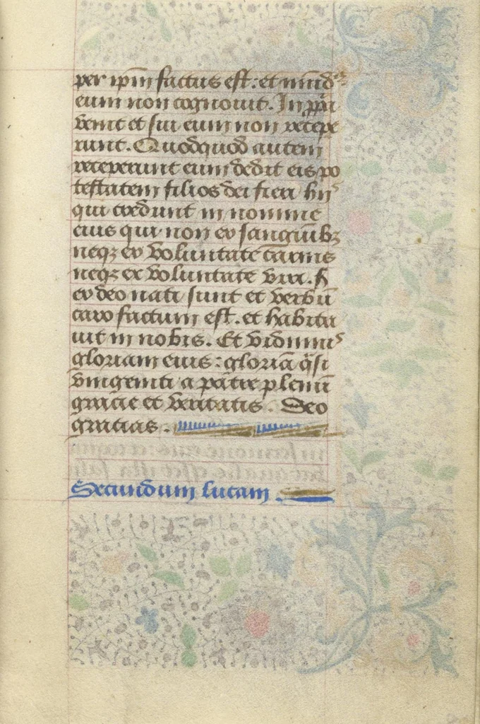 An illustration from [Book of hours], 1400, leaf 22