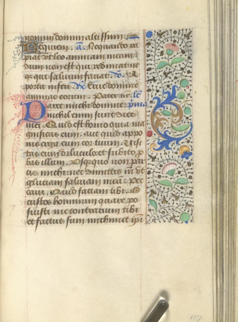 An illustration from [Book of hours], 1400, leaf 220