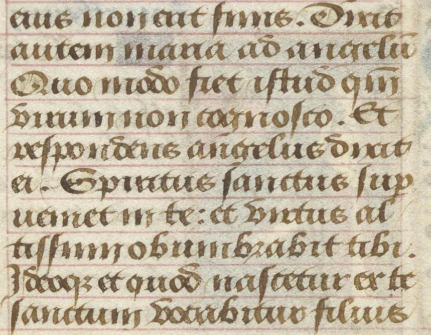 An illustration from [Book of hours], 1400, leaf 24