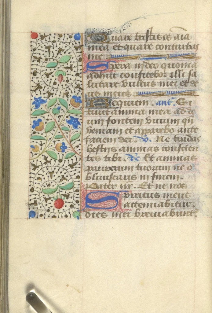 An illustration from [Book of hours], 1400, leaf 247