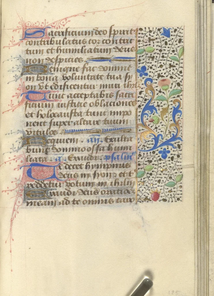 An illustration from [Book of hours], 1400, leaf 256