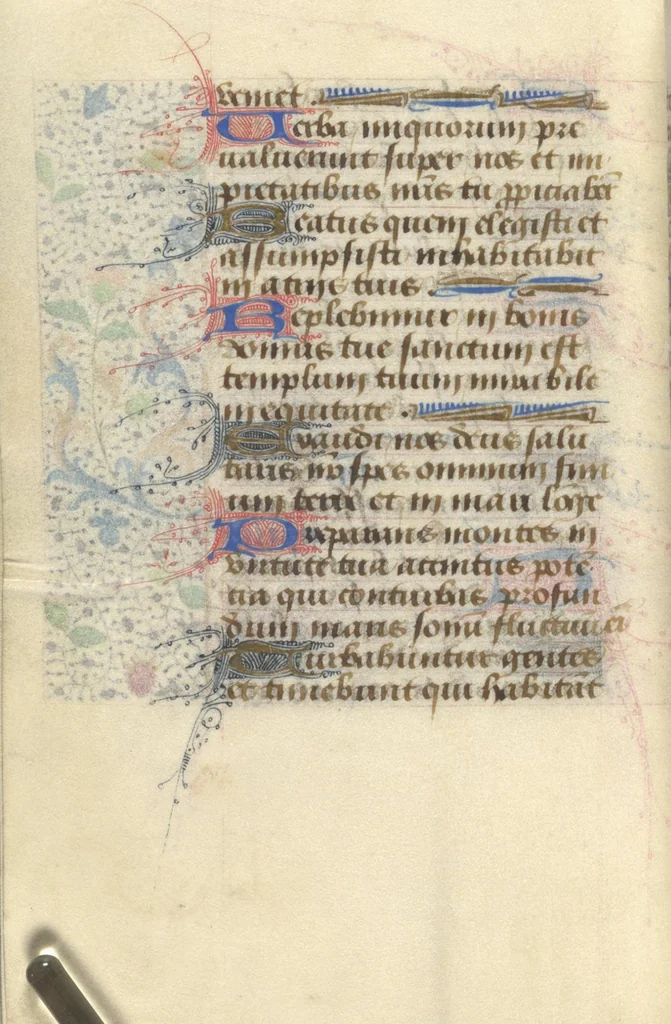 An illustration from [Book of hours], 1400, leaf 257