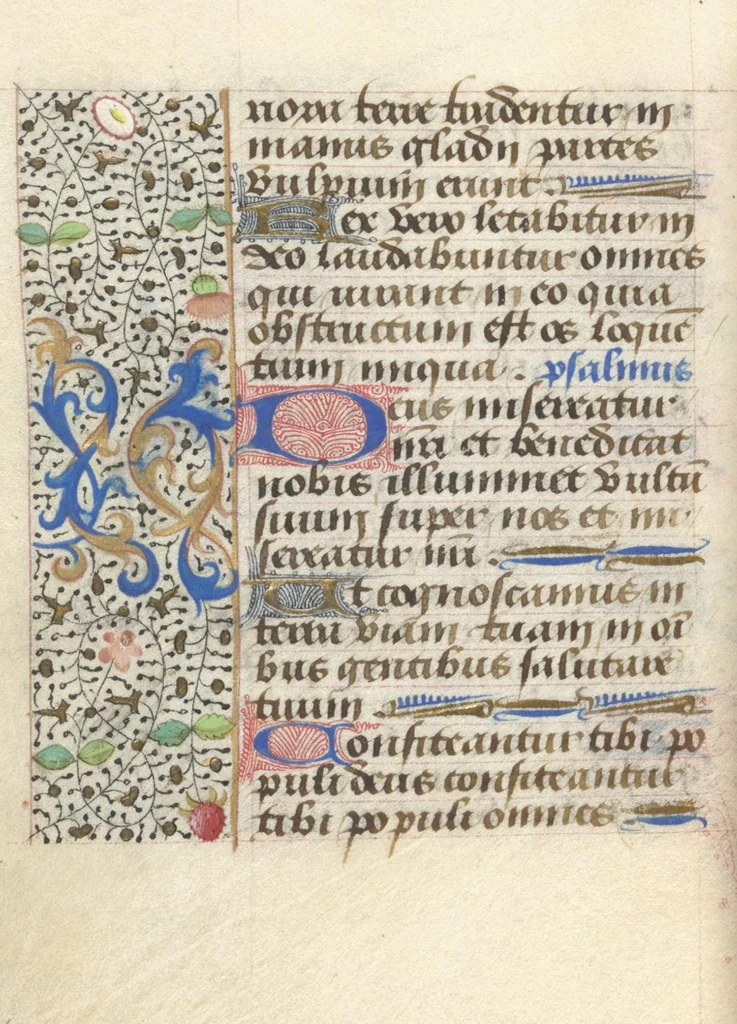 An illustration from [Book of hours], 1400, leaf 261
