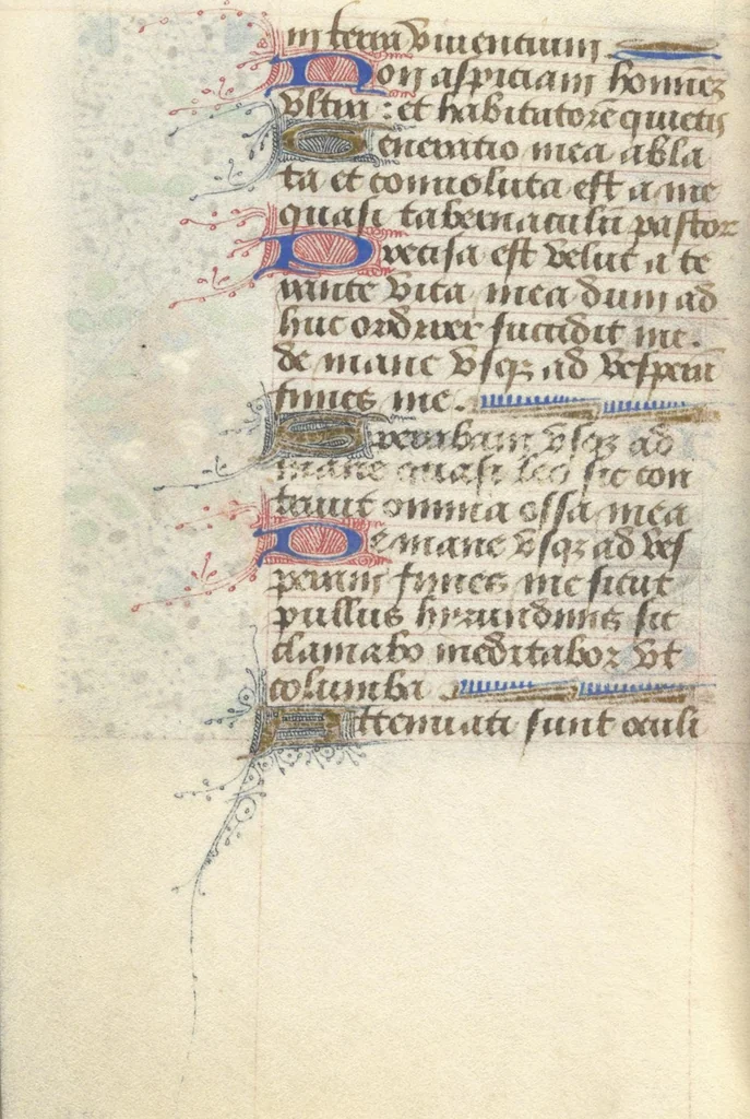 An illustration from [Book of hours], 1400, leaf 263