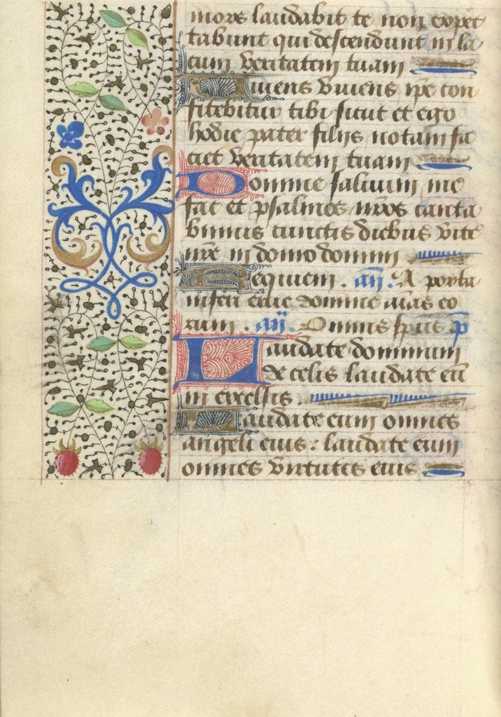 An illustration from [Book of hours], 1400, leaf 265
