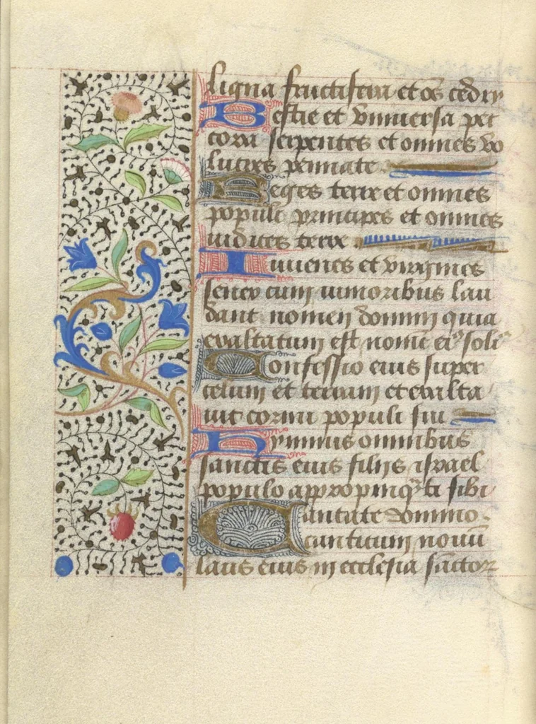 An illustration from [Book of hours], 1400, leaf 267