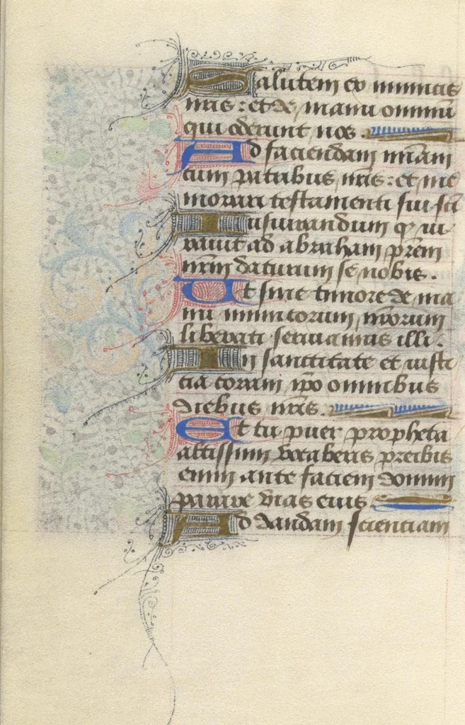 An illustration from [Book of hours], 1400, leaf 271